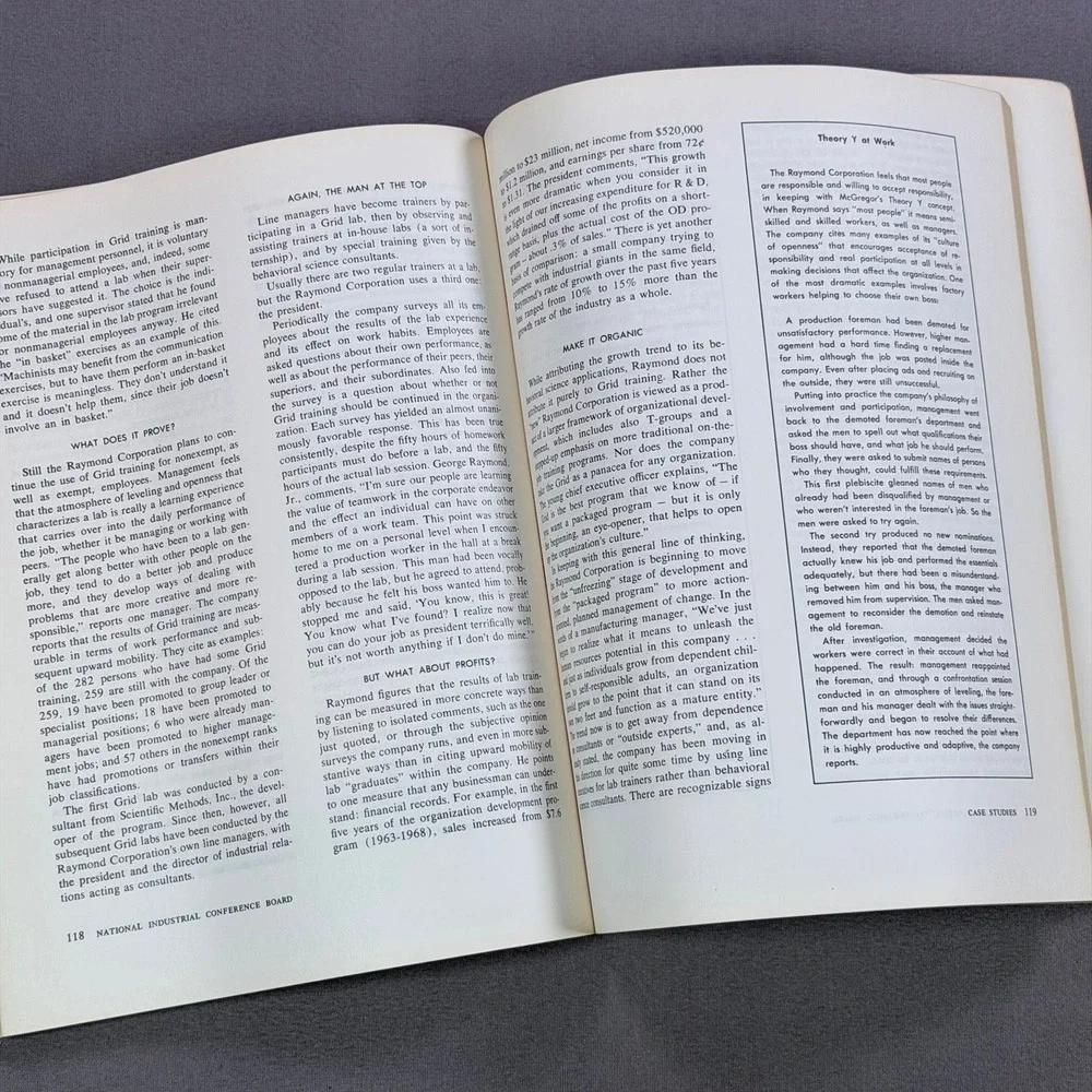 Conference Board Behavioral Science Concepts Management Softcover 1978 Business
